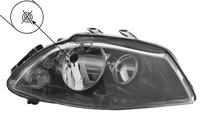 Hauptscheinwerfer H7/H3 Rechts Reflektor FüR Seat Ibiza III 6L1 Cordoba 6L2-image