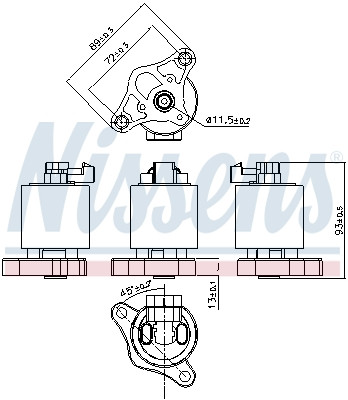 98153 NISSENS AGR-Ventil für OPEL,VAUXHALL - Bild 7 von 7