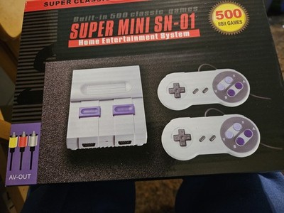 Super Mini SN-01 Console With 500 Built In 8 bit Games NEW FACTORY SEALED 
