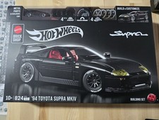Mattel Brick Shop Hot Wheels 94 Toyota Supra Mkiv Building Toy Kit In Hand