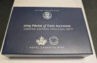 2019 Pride Of 2 Nations Limited Edition 2 Coin Set With Box & COA 2 Ozt Silver