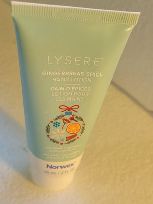 Norwex Lysere Hand Lotion Gingerbread Spice Limited Edition 2 oz / 59 ml