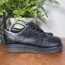 VTG Dr Doc Martens Celia Black Leather Low Top 5-Eye Oxford Shoe Women Sz 8 Y2K