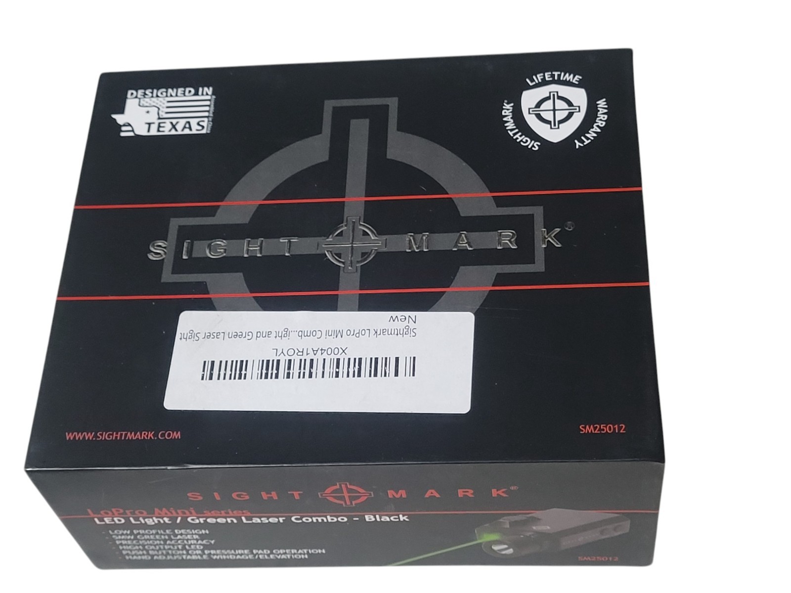 SIGHTMARK SM25012 LoPro Mini Combo Flashlight and Green Laser Sight - BNIB!