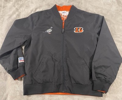 NFL x Staple Large Orange Cincinnati Bengals Reversible Core Jacket AOP