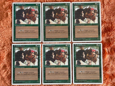 6x MTG 4th Edition - Prade$h Gyp$ies - BANNED CARD