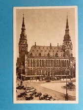Old postcard of beautiful Germany, Aachen, City Hall, expired 1936