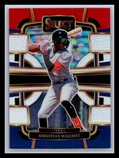 2024 Panini Select #34 Sebastian Walcott Red and Blue Prizms