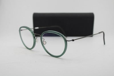 NEW LINDBERG NO 007/144CM COL U9 GREEN GUNMETAL AUTHENTIC EYEGLASSES 46-21