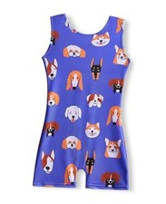 Leotards for Girls Gymnastics Toddler Kids Tumbling Outfits 3-4T A Purple Doggy