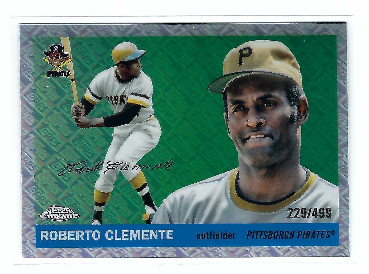2025 Topps Chrome Platinum Topps Logo Refractor #403 ROBERTO CLEMENTE /499
