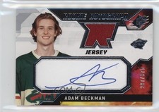 2021-22 SPx Rookie Jersey 297/375 Adam Beckman #AD Auto RC 0hr