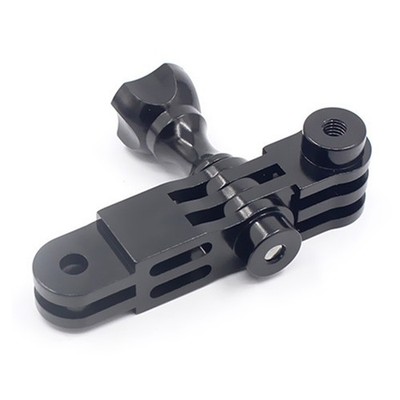 Black 3 Way Adjustable Long And Short Arm Adapter For Gopro Repair Accessories