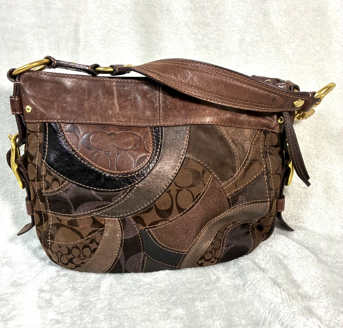 バッグ Coach Patchwork Signature shoulderbag870 Coach Patchwork