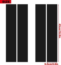 4pcs Car Wheel Fender Hash Stripe Decal Reflective Vinyl St Color: Matte Black