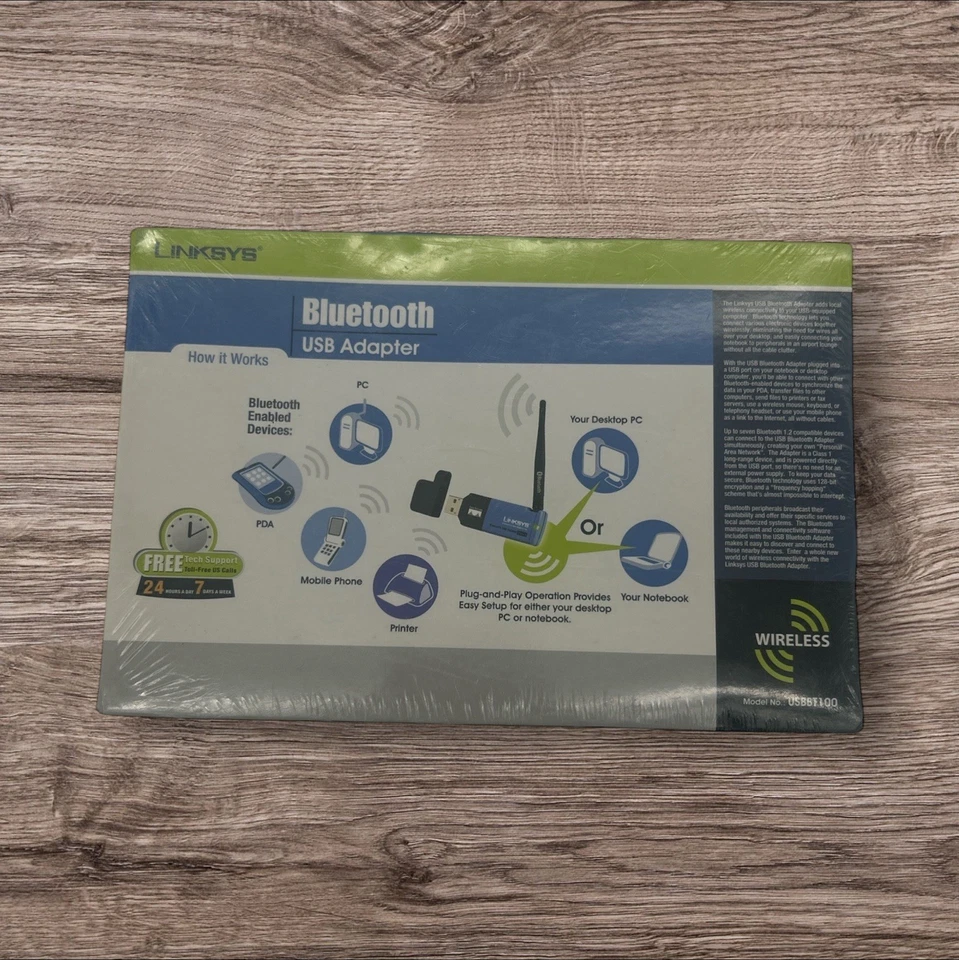 Cisco Linksys Bluetooth USB Adapter / USBBT100 NEW In BOX - Image 2 of 4