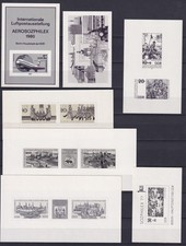 DDR Schwarzdruck postfrisch **  7 St&uuml;ck siehe Scan ; Lot