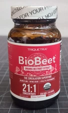 BioBeet Max Strength Beet Root Capsules 21:1 Concentrate 60 Capsules EXP: 05/26