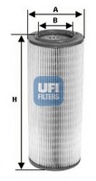 UFI Luftfilter 27.651.00 Filtereinsatz FüR MAN NÜ NG NL SÜ Hocl