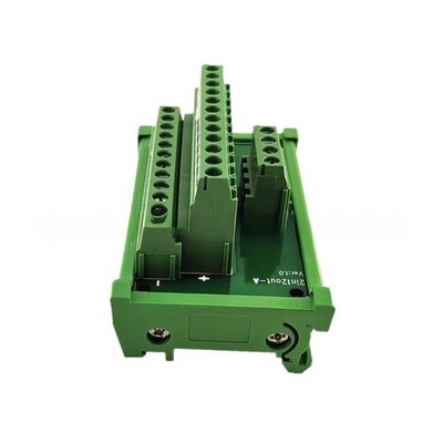 2 Input 12 Output Power Terminal Block with For DIN Rail 35mm Mount Compatible
