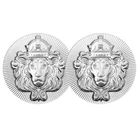 Lot of 2 - 100 Gram Scottsdale Stacker .999 Fine Silver Round