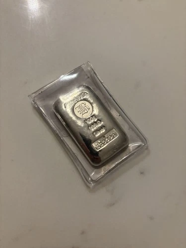 Baird Mint Silver Billion Bar 100g Cast 999 Fine
