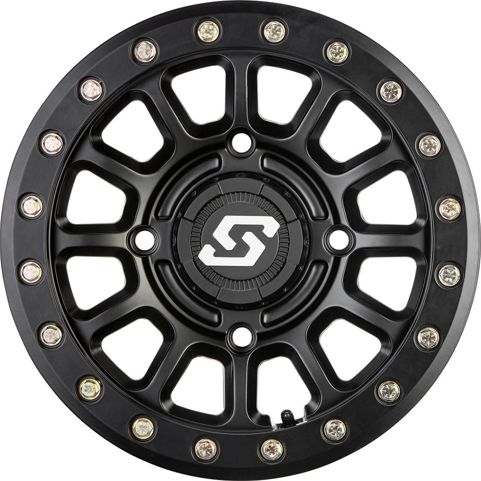 Rueda Sedona Sano Beadlock 14x7 ATV/UTV - negro satinado 4/156 +30 mm Foto 2 de 2