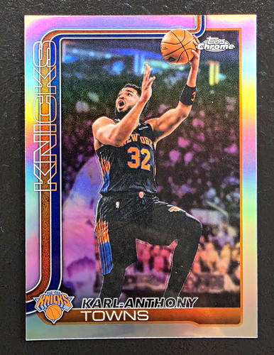 Topps 2024-25 Topps Chrome Karl-Anthony Towns New York Knicks #21 Refractor