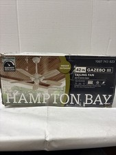 Gazebo Hampton Bay III 42 pollici Ventilatore da soffitto bianco opaco con valutazione umida per interni/esterni