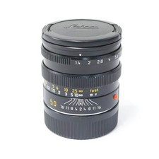 Leica Summilux-M 50mm f/1.4 Black 11868 Built-In Hood 6Bit Lens from Japan D0707