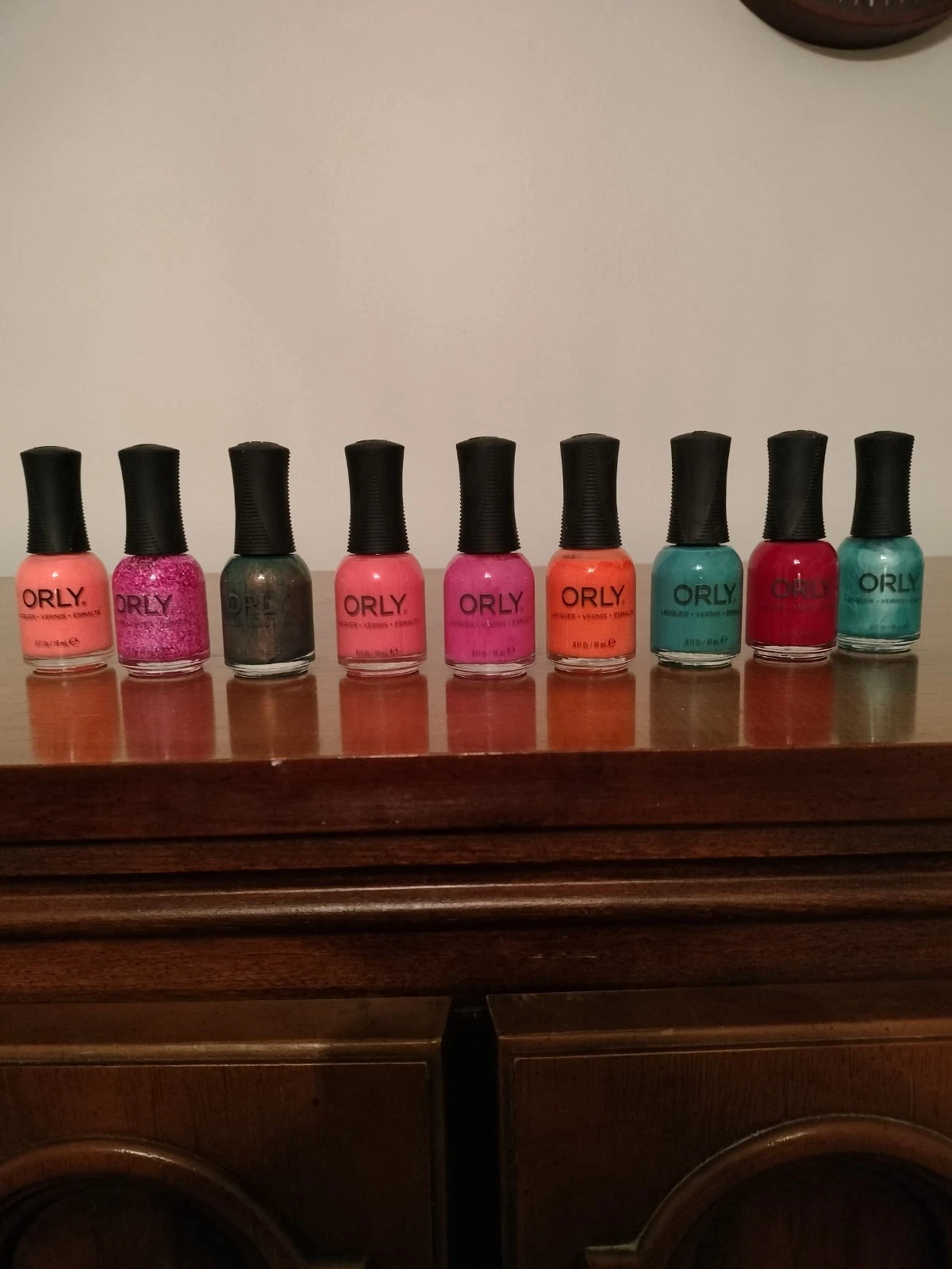 ORLY Lacquer Set of 9 Nail Polish Assorted Colors 0.6 fl oz NEW