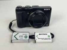 Sony Cyber-shot DSC-HX50V 20.4MP Digital Camera - Black - w/2 Batteries