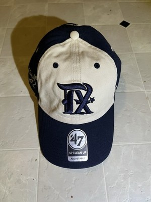 Texas Rangers  47 Clean Up City Connect Retro Logo Adjustable Cream/Navy Hat Cap