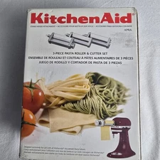 KitchenAid 3 Piece Pasta Roller & Cutter Set Stand Mixer Attachment