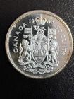 1963 SILVER Canada 50 Cents - Likely AU/MS - Elizabeth II - 80% SILVER!