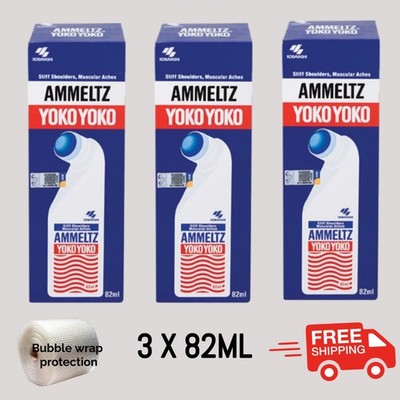 3 X Ammeltz Yoko Yoko 82ml Muscle & Joint Pain Relief