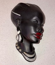 Leopol Anzengruber Bust 1940-50s African Woman Walter Bosse Era Art Deco