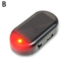 Solar Power Car LED Fake Dummy Alarm Warning Security Anti Theft Flashing Light