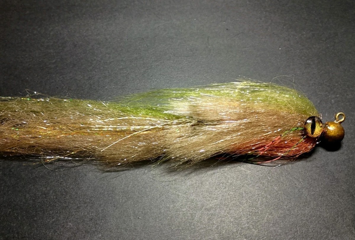 Jig de natation 8 3/4 oz sans mauvaises herbes gros yeux. Peacock Bass