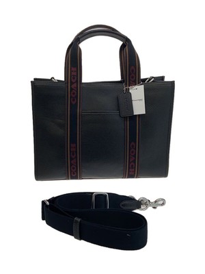 Coach CM067 plain leather tote bag Used | eBay