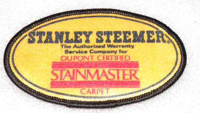 Stanley Steemer Patch   Emblem Badge Employee Uniform Stainmaster New
