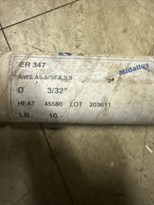 PINNACLE ALLOYS ER347 AWS/SFA 5.9 ELECTRODE WELDING RODS 3/32” 10 LB 373