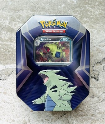 New Sealed Pokemon Tyranitar Triple Whammy Tin Booster Pack | eBay