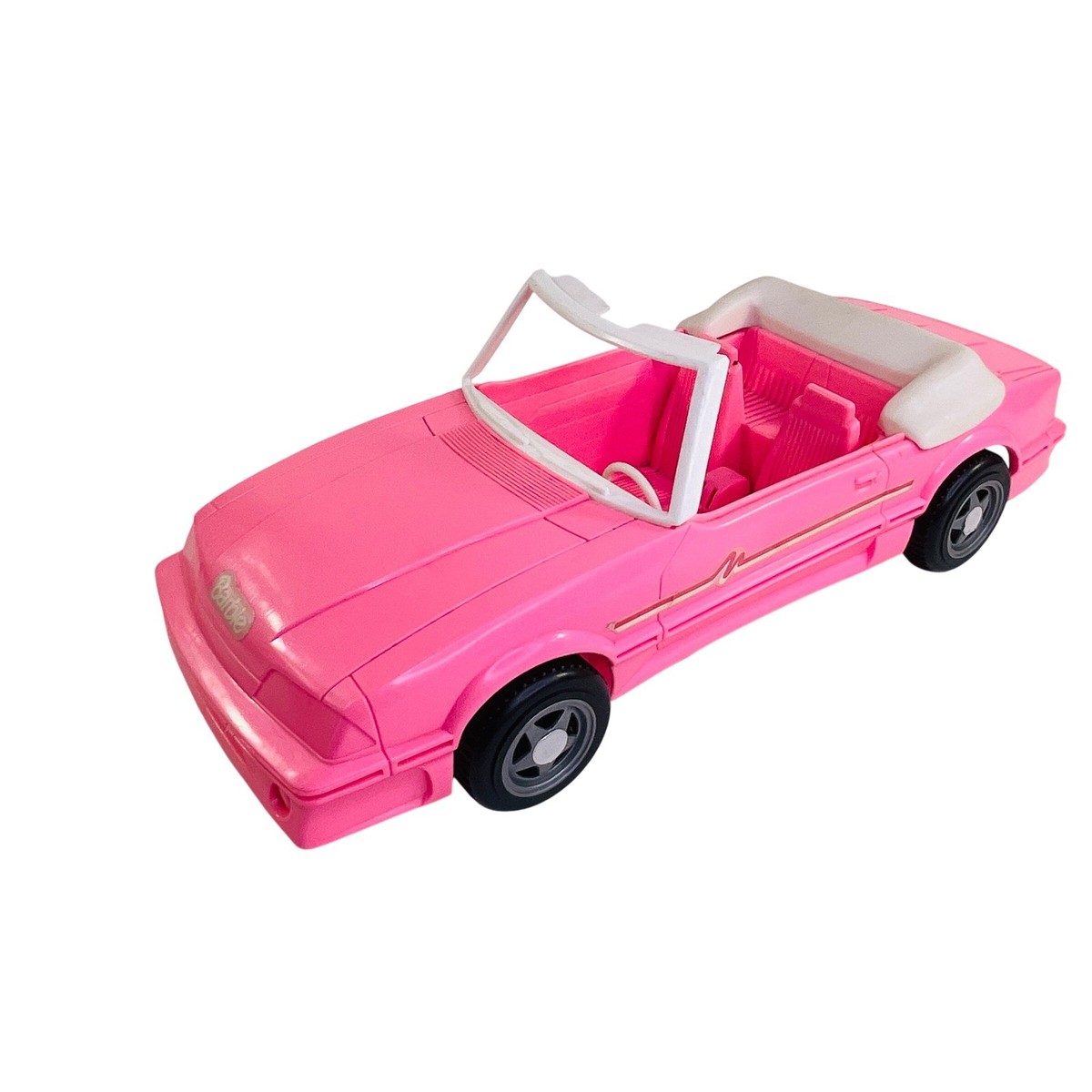 Vintage 1993 Mattel Barbie Pink Convertible Car Two Seater Doll
