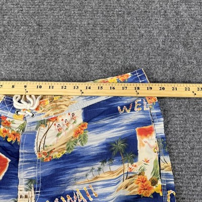 Polo Ralph Lauren Swim Trunks Shorts Mens XL Hawaiian Hula Aloha