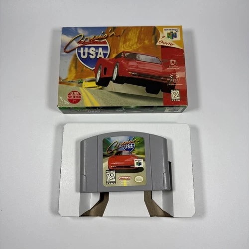 Cruis'n USA (Nintendo 64, 1996) N64 W/ Box No Manual Tested