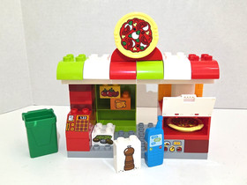 Lego DUPLO Pizzeria 10834 - 100% Complete Set w/ Minifigures Motorcycle & Pizzas