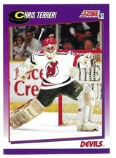 CHRIS TERRERI 1991-92 SCORE CARD NEAR MINT+ CONDITION