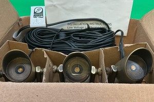 Aquascape VUL-6703-34-BBz Mini Brass Underwater Pond Lights (Set-3)