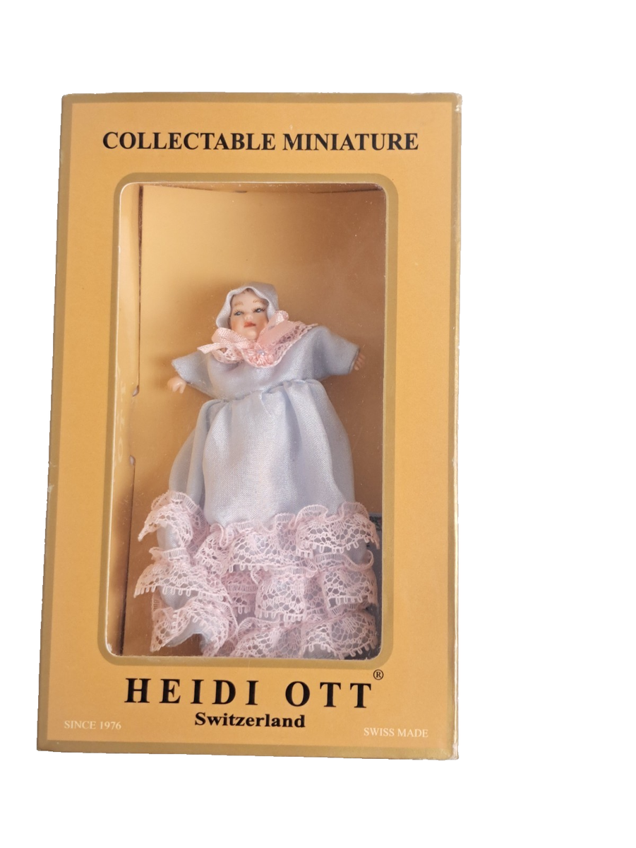 HEIDI OTT Switzerland Miniature Dollhouse Collectible BABY Doll in
